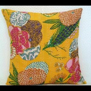 Colorful Embroidered Cushion Cover